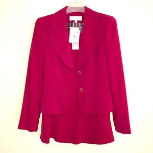 NWT Jones New York Swing Time Berry 2 PC Suit